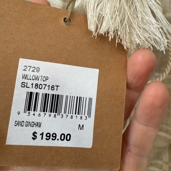 Stevie May Linen Cotton Blend Off-Shoulder Blouse - Cream - Picture 6 of 10